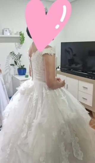 Vestido de Novia con Velos