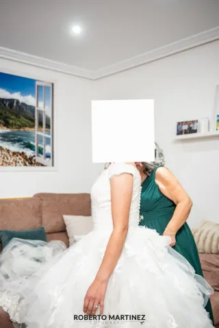 Vestido de Novia con Velos