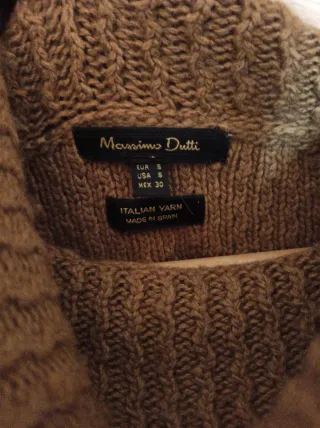 Poncho Castanho Gola Alta