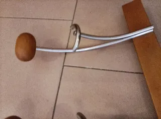 Appendiabiti/cappelli vintage legno e metallo