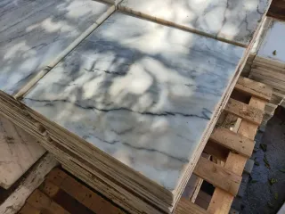 Mármol blanco brechado 40x40 cm losas suelo