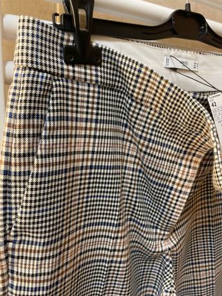 Pantalón cuadros Mango Talla S
