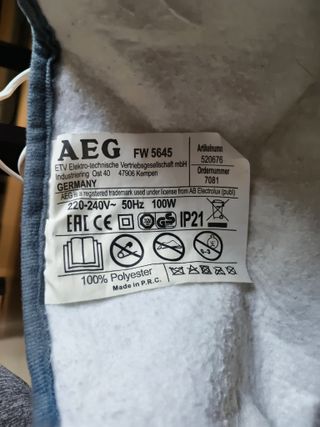 Calentador pies AEG FW 5645