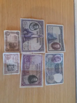 Lote Billetes Españoles Antiguos