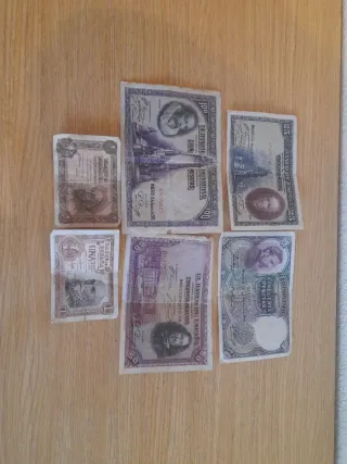Lote Billetes Españoles Antiguos