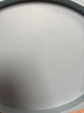 Quesera Tupperware Transparente y Azul