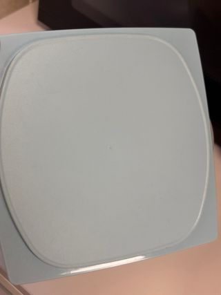 Quesera Tupperware Transparente y Azul