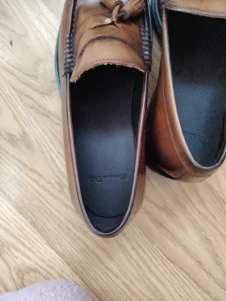 Mocasines Massimo Dutti borla marrón