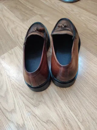 Mocasines Massimo Dutti borla marrón