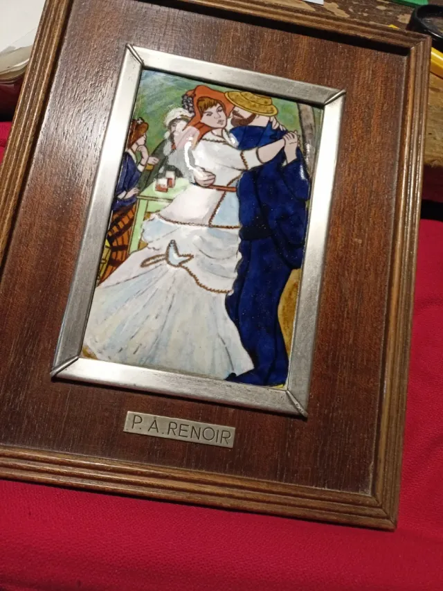 P.A. Renoir Esmalte sobre Metal plata