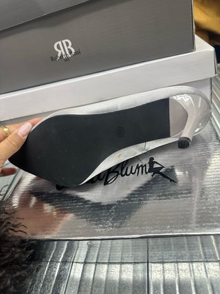Zapatos de tacón Roberto Bassi plateados talla 38