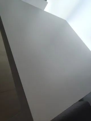 Mesa comedor extensible blanca