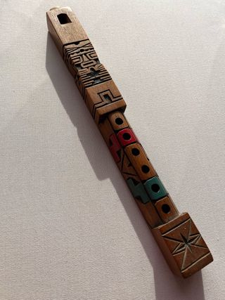 Exclusiva Flauta Tarka de madera Boliviana de 33cm