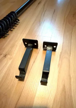 Kit Cortina Metal Negro Completo.También x separad