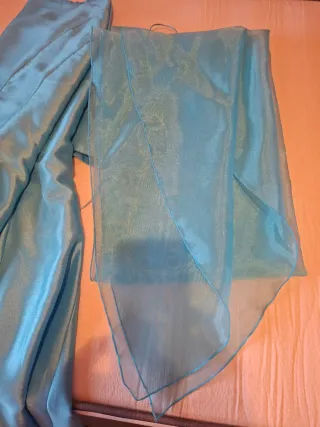 Traje de fiesta 2 piezas azul