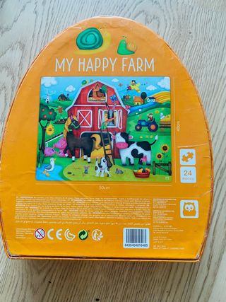 Puzzles bebes llorones, granja y vaca. 3-5 años