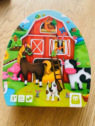 Puzzles bebes llorones, granja y vaca. 3-5 años