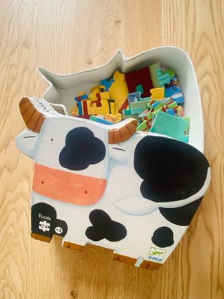 Puzzles bebes llorones, granja y vaca. 3-5 años