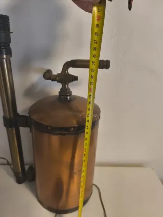 Lámpara Vintage Metal y Plástico