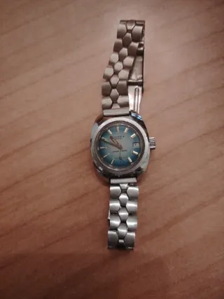 Orologio JUNGLE vintage quadrante blu