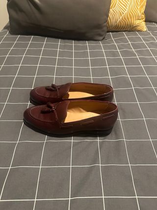 Mocasines CrownHill Shoes Borlas Rojo