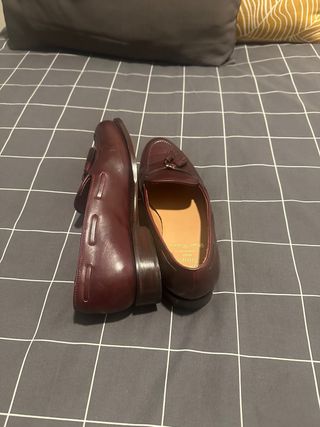 Mocasines CrownHill Shoes Borlas Rojo