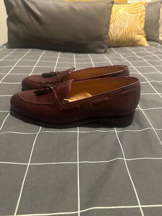 Mocasines CrownHill Shoes Borlas Rojo