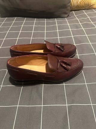 Mocasines CrownHill Shoes Borlas Rojo