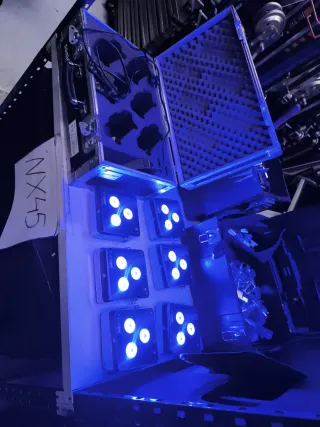 6 Focos Batería Ape Labs + Maleta