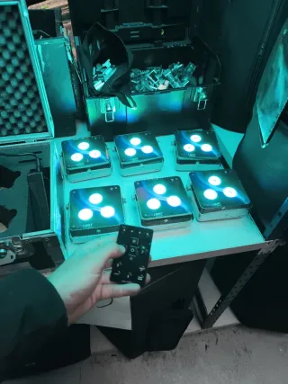 6 Focos Batería Ape Labs + Maleta