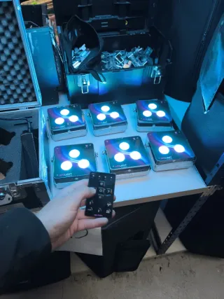 6 Focos Batería Ape Labs + Maleta