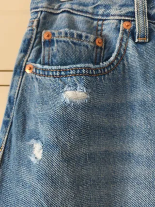 Falda larga Levi's Premium azul