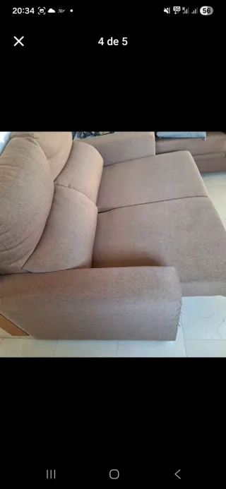 Sofá extensible 2 plazas tela