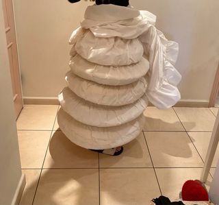 Cancán Fallera Blanco margarita vercher