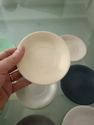 Set 18 piattini da caffè spaiati