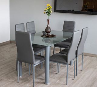 Mesa comedor cristal 6 sillas - hacemos envíos!!