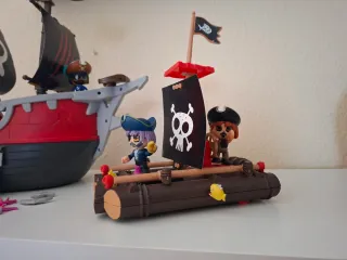 Barco Pirata Pin y Pon con Pulpo y Figuras
