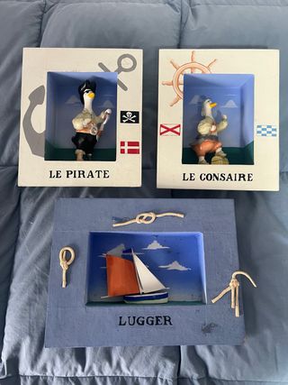 Lote 3 Cuadros Náuticos Decorativos