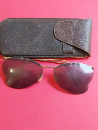 Lote de Gafas vintage de sol S.XIX con estuche