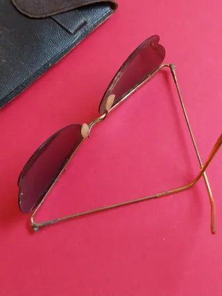 Lote de Gafas vintage de sol S.XIX con estuche