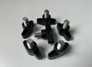 6 Tornillos Manuales Negro