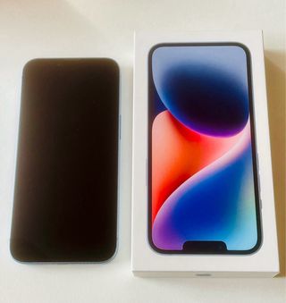 iPhone 14 Azul 128GB Nuevo Caja, 90% batería
