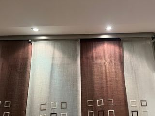 Cortina Pannello Giapponese Beige e Marrone