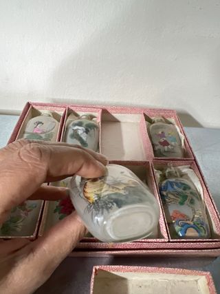 8 Bottiglie Profumo Cinesi Antiche snuff bottle