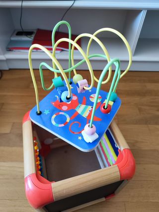 Cubo Actividades Bebé Madera