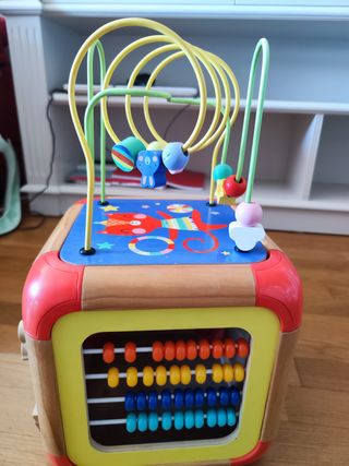 Cubo Actividades Bebé Madera