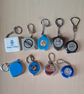 Lote llaveros cinta métrica metro en miniatura