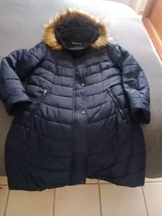 Chaqueton plumífero mujer Moda Hey azul marino