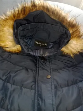 Chaqueton plumífero mujer Moda Hey azul marino