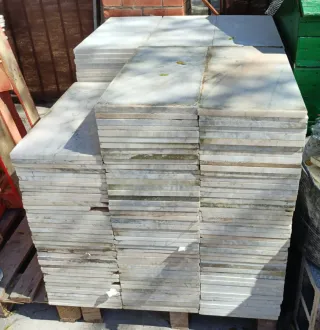 Mármol blanco brechado 60x30 cm losas suelo